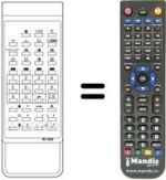 Comandos à distância equivalente Sanyo CEP 2147