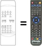 Comandos à distância equivalente White Westinghouse CTV 3715