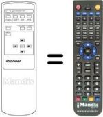Comandos à distância equivalente Pioneer PDP 502 MXE