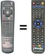 Comandos à distância equivalente Daewoo DDR 2020 B02