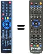 Comandos à distância equivalente Technisat DIGIBOXX T4