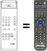 Comandos à distância equivalente DIGICOMPUTER Q 455