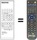 Comandos à distância equivalente DIGI SYSTEM 6700
