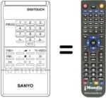 Comandos à distância equivalente DIGITOUCH