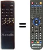 Comandos à distância equivalente DSR 100