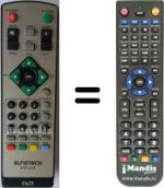 Comandos à distância equivalente Sunstech DTB-2200
