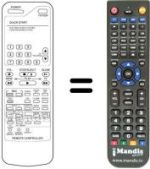 Comandos à distância equivalente Daewoo DVR 4167 D / P