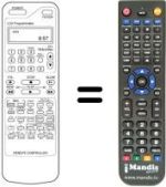 Comandos à distância equivalente Daewoo DVR 7375