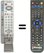 Comandos à distância equivalente Panasonic TX-22LT2F