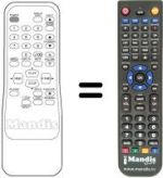 Comandos à distância equivalente Funai F 3819 D (V-VERSION)