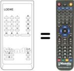 Comandos à distância equivalente FB 50 VCR