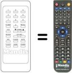 Comandos à distância equivalente LG CMT 9842