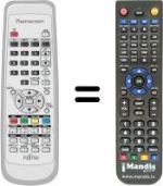Comandos à distância equivalente Fujitsu P42 HTA51 ES