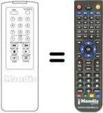 Comandos à distância equivalente LG GHV-1266 LR