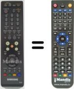 Comandos à distância equivalente Samsung SMT T1040