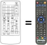 Comandos à distância equivalente LG GSE-C40 S