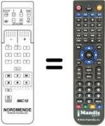 Comandos à distância equivalente IMC 10