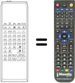 Comandos à distância equivalente IR 5492