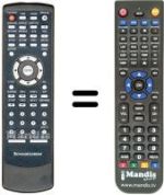 Comandos à distância equivalente JX-1000C(2)