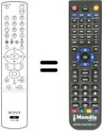Comandos à distância equivalente Sony KV-L 15 SR1S