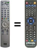 Comandos à distância equivalente Sony KE-P42 XS1