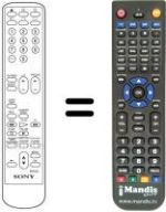 Comandos à distância equivalente Sony KV-V 1430 P