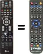 Comandos à distância equivalente LG 26 LB 76