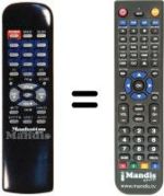 Comandos à distância equivalente LT 6300 PLUS MK II