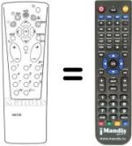 Comandos à distância equivalente Hifivox 36130 RI