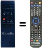 Comandos à distância equivalente JVC HR-D210