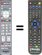 Comandos à distância equivalente Panasonic TX-L42G20E