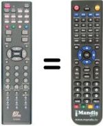Comandos à distância equivalente EASY LIVING EL 2709 HDMI