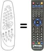 Comandos à distância equivalente Vestel CT 3745