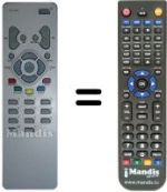 Comandos à distância equivalente Hifivox 20 LW 030 B5