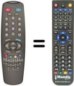 Comandos à distância equivalente Vestel 3710