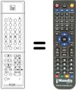 Comandos à distância equivalente DOMLAND DTV 6332 M