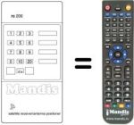 Comandos à distância equivalente RC 200