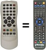 Comandos à distância equivalente Marantz LC 2000
