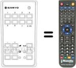 Comandos à distância equivalente RC 222