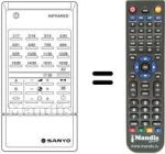 Comandos à distância equivalente RC 243