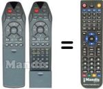 Comandos à distância equivalente RC 2550