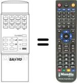 Comandos à distância equivalente RC 304