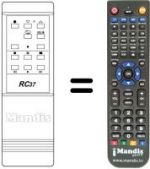Comandos à distância equivalente RC 37