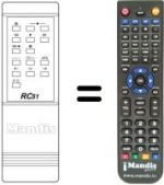 Comandos à distância equivalente RC 51