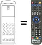 Comandos à distância equivalente TC 6050