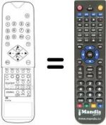 Comandos à distância equivalente United UTV 8021 X