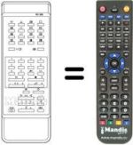Comandos à distância equivalente RC 658
