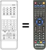 Comandos à distância equivalente Sanyo CEP 2557