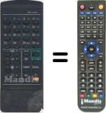 Comandos à distância equivalente Sanyo CEP 4011 V