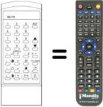 Comandos à distância equivalente RC 711